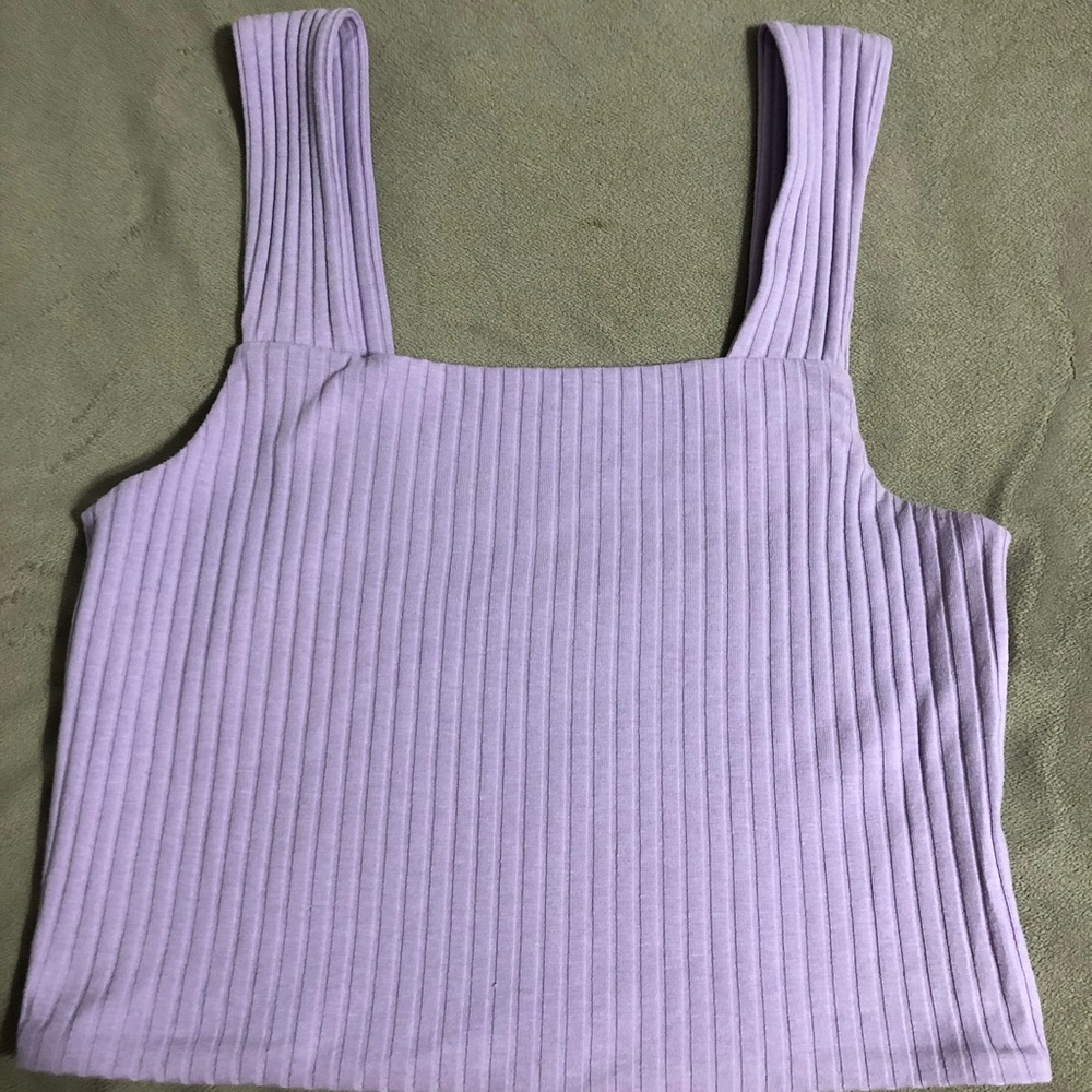 american eagle purple crop top